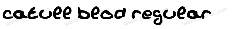 catull blod regular字体转换